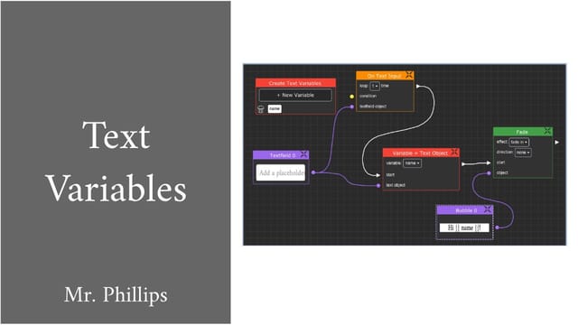 Text Variables Assignment Remix Remix