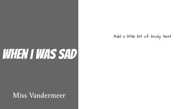Miss Vandermeer's Story
