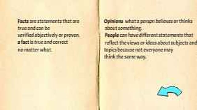 Facts Opinions