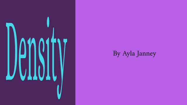 Density