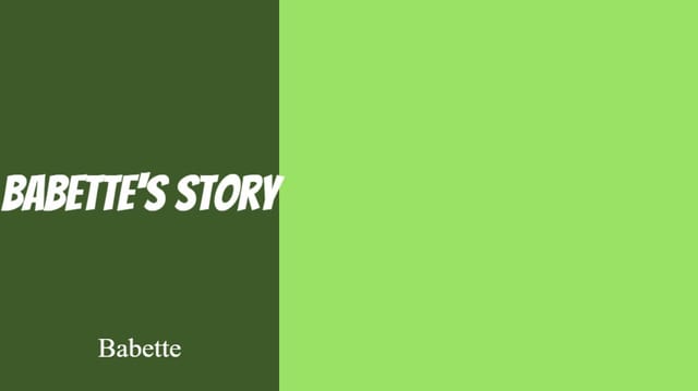 Babette's Fairy Tale: Chester et Dora
