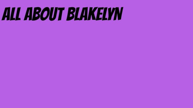 Blakelyn's Project
