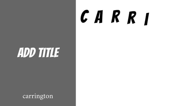 Carrington's Story