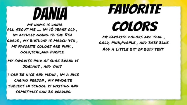 all about daniaaa