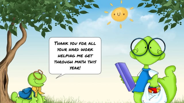 Thank you card - Math Teacher