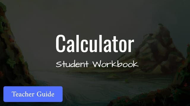 Calculator Student Workbook