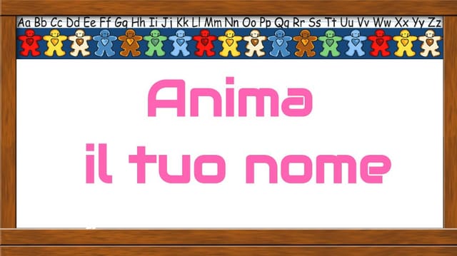 ANIMAZIONE NOME