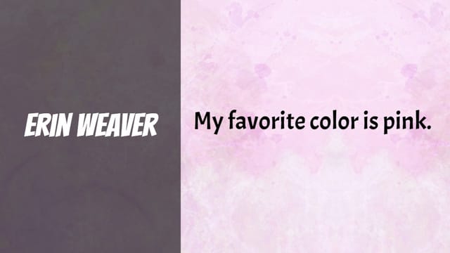 Weaver's Story