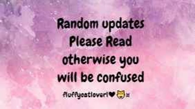 Random updates please read otherwise you'll be confused