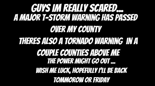 I'm really scared