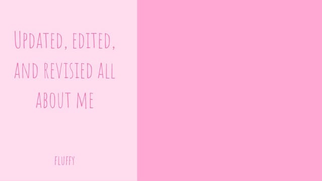 Updated, yet again, all about me