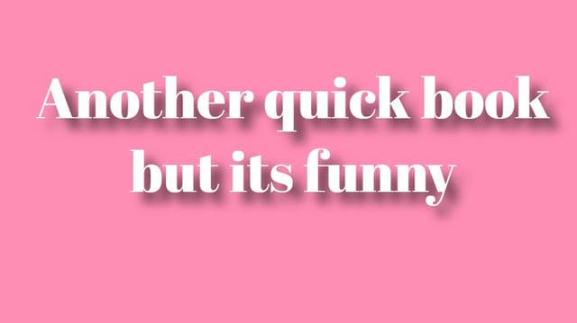 Another quick book but its funny