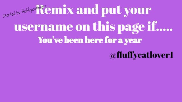 Remix and put your username if...