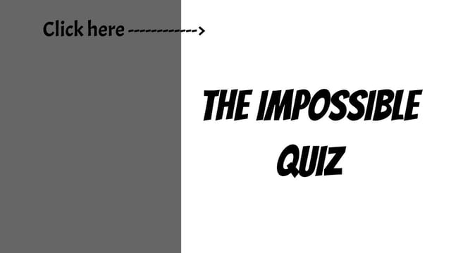The Impossible Quiz | E-book Edition