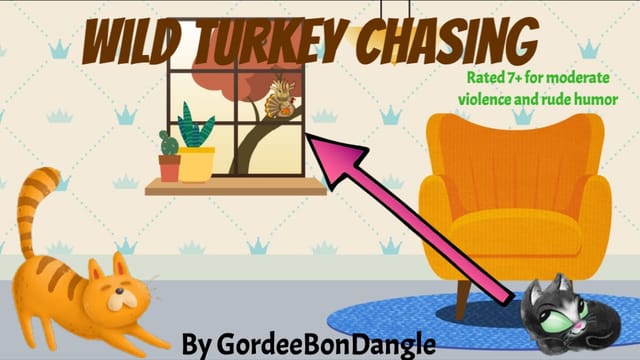 Wild Turkey Chasing