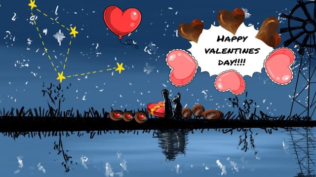 Happy valentines card by Tatiana
