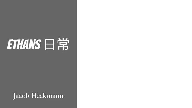 Jacobheckmann's Story