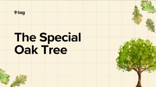 The Special Oak Tree 🌳