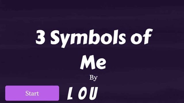 3 Symbols of Me 