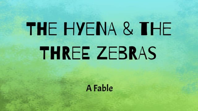 The Hyena and the Three Zebras Remix