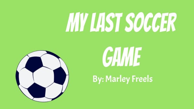 My Last Soccer game!
