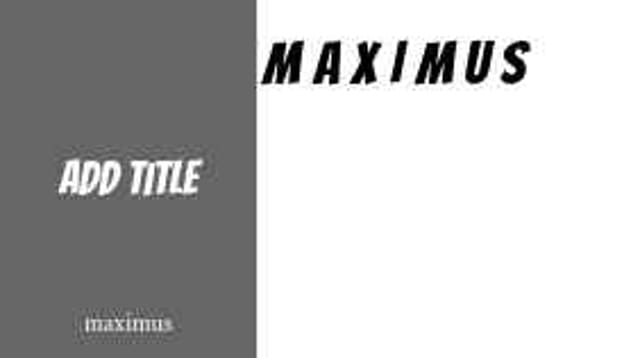 Maximus's Story