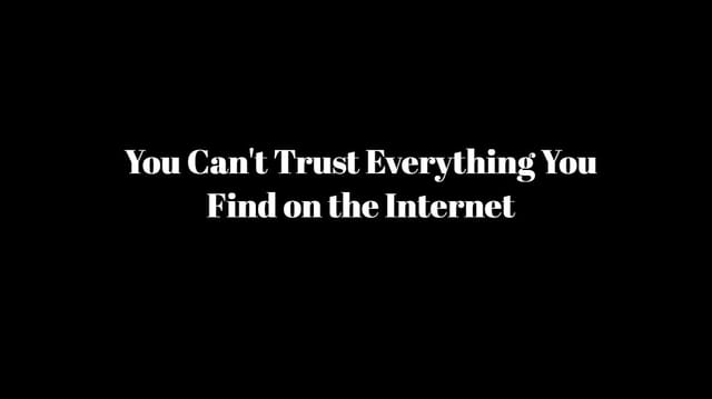 Reliable/Unreliable Websites