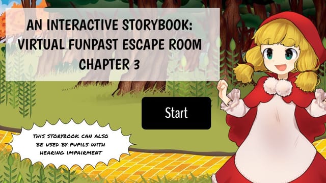 An interactive storybook: Virtual FunPast Escape Room Chapter 3