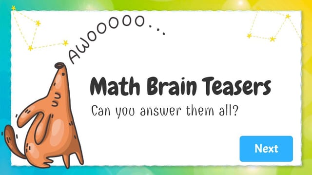 Math Brain Teasers