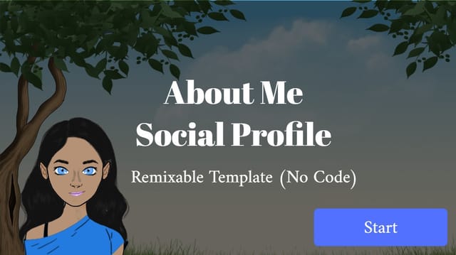 About Me Social Profile - No Code