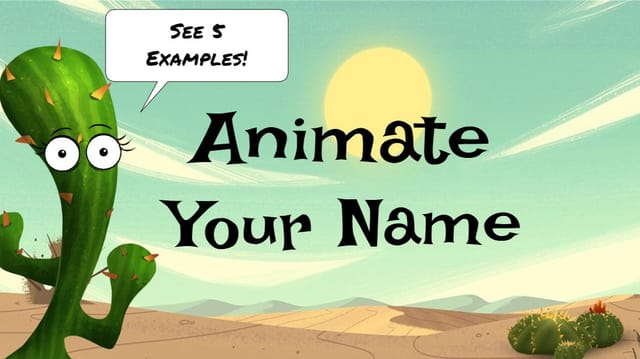Animate Your Name