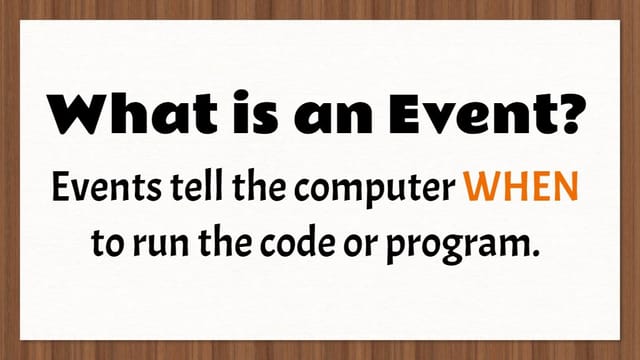 What is an Event 