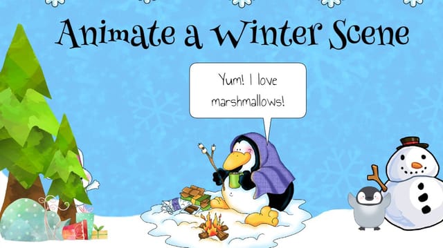Animate a Winter Scene