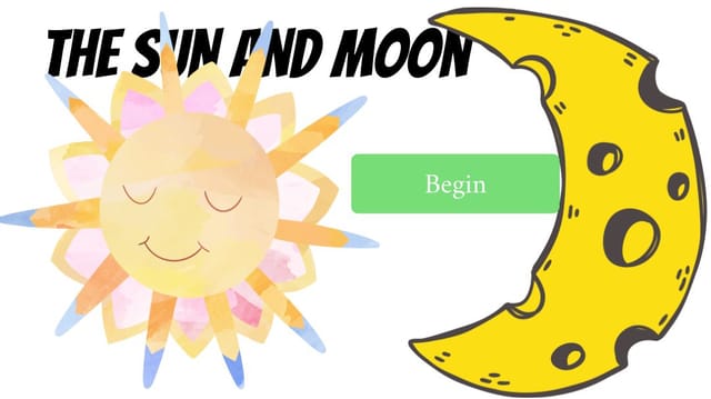 The sun and moon