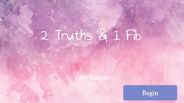 sarrie's Story