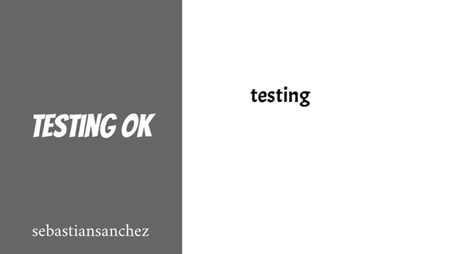 testing