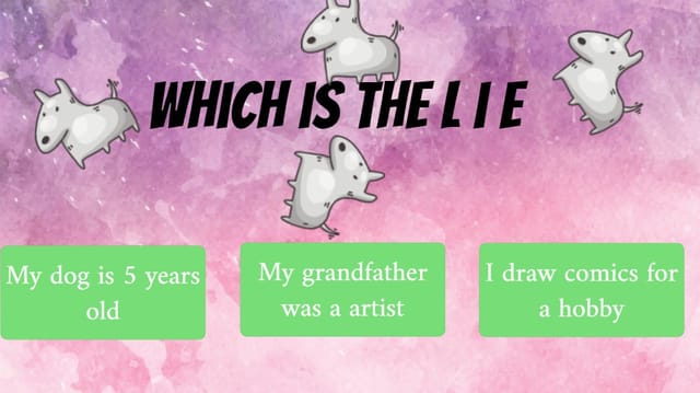 S-Mans 2 truths and a lie