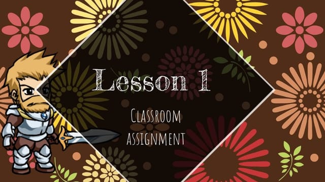 Lesson 1