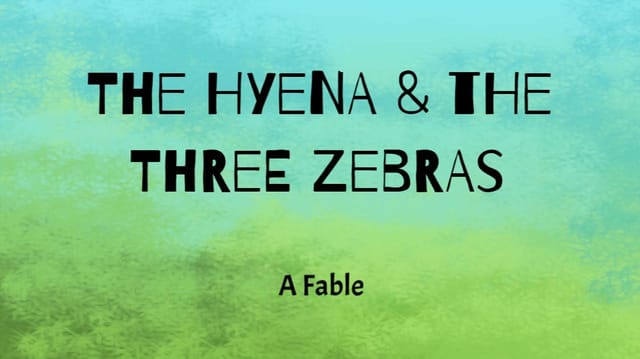 The Hyena and the Three Zebras Remix