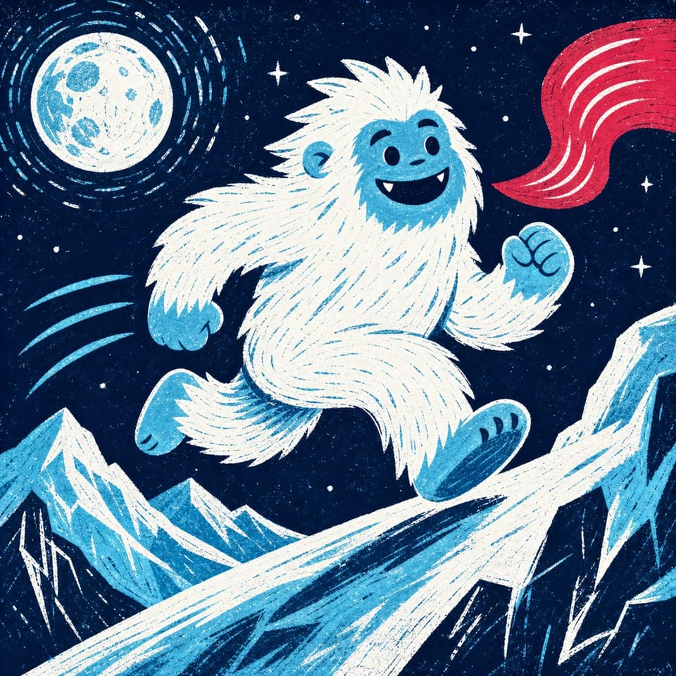 Animated Yeti Adventure ❄️