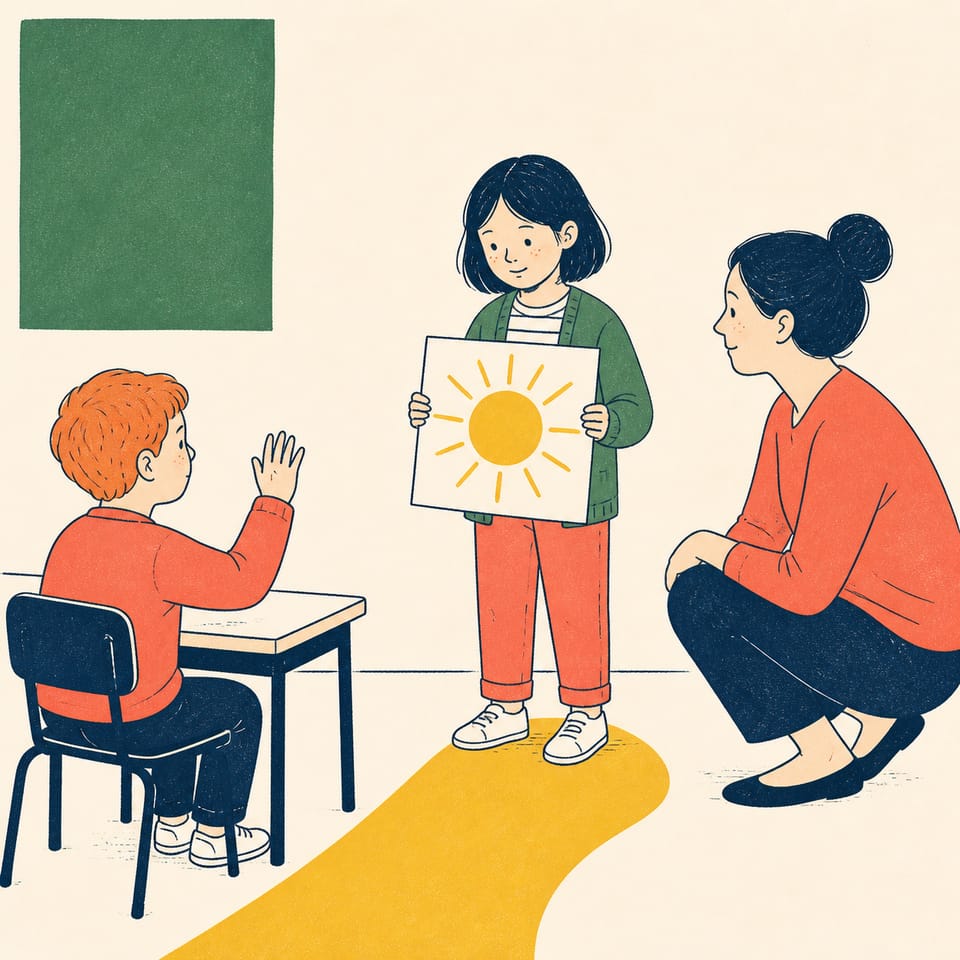 Dire bonjour et se présenter en classe
