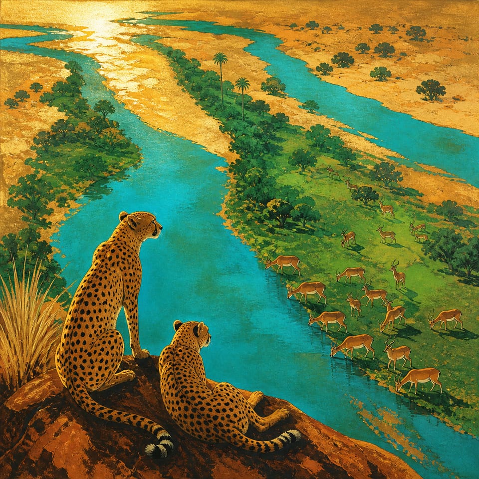 Okavango: pick where to monitor the flood-fed green strips