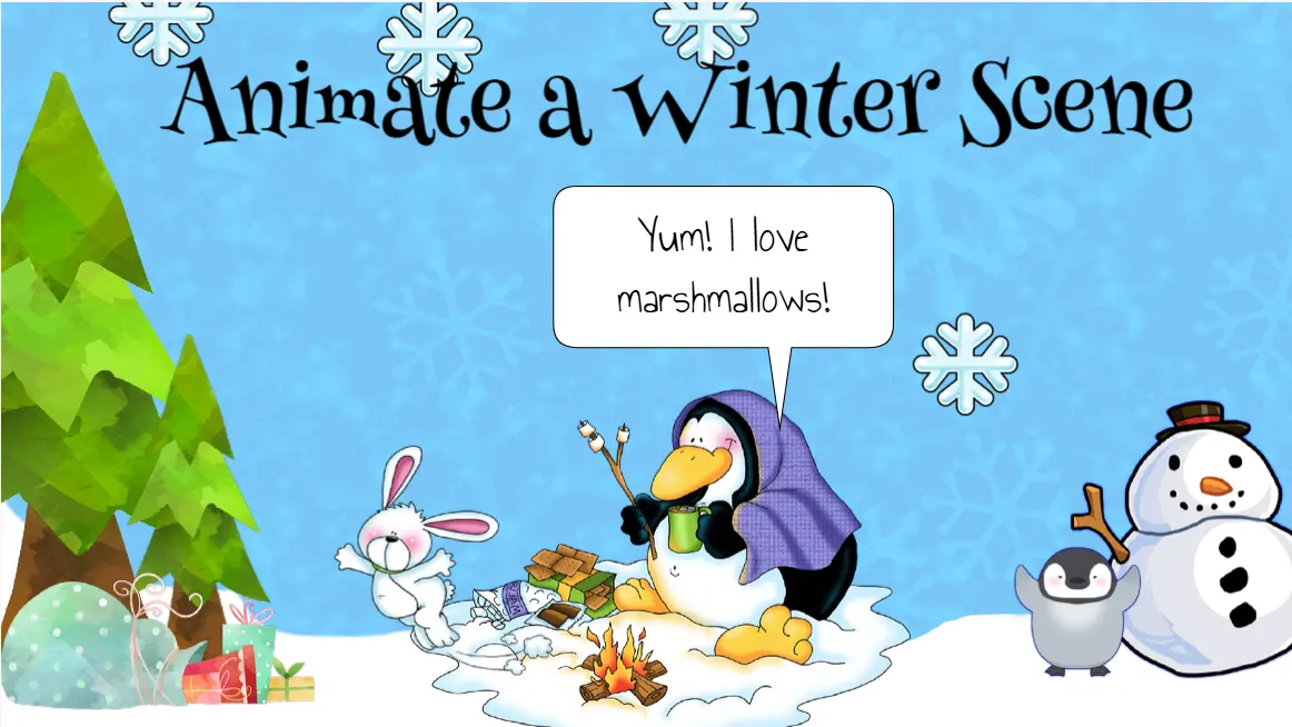 Animate a Winter Scene — an interactive project